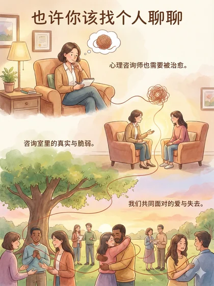 也许你该找个人聊聊 · 封面印象
