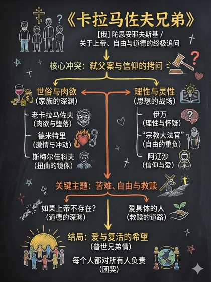 卡拉马佐夫兄弟 · 黑板图解