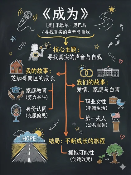 成为 · 黑板图解