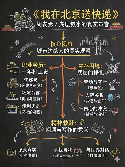 我在北京送快递 · 黑板图解