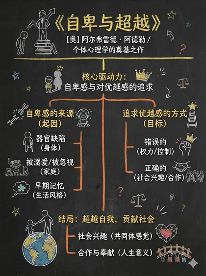 自卑与超越 · 黑板图解