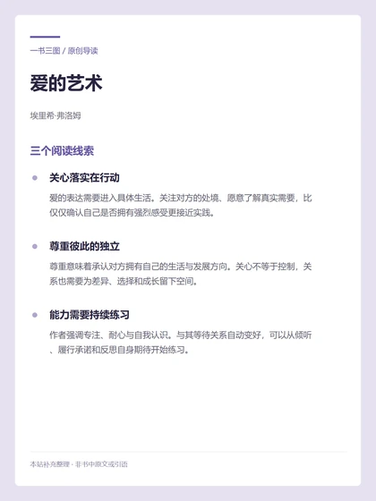 爱的艺术 · 三个阅读线索