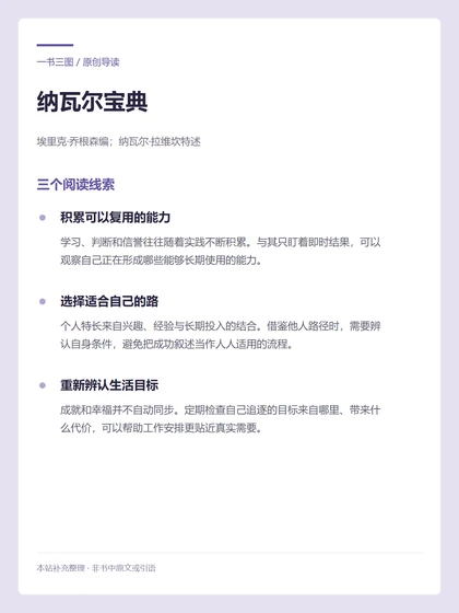 纳瓦尔宝典 · 三个阅读线索