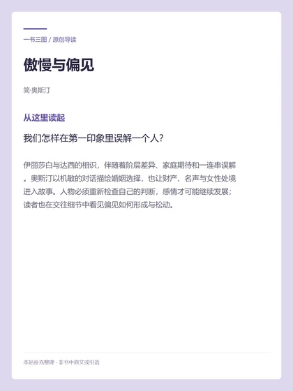 傲慢与偏见 · 从这里读起